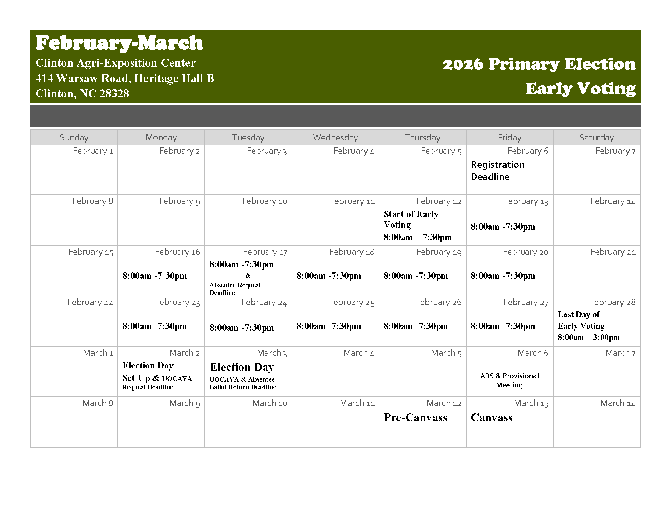 Early Voting - Clinton calendar.png