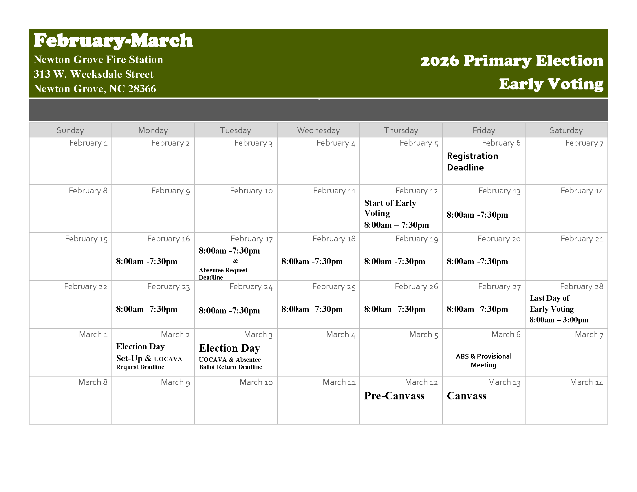 Early Voting - Newton Grove Calendar.png