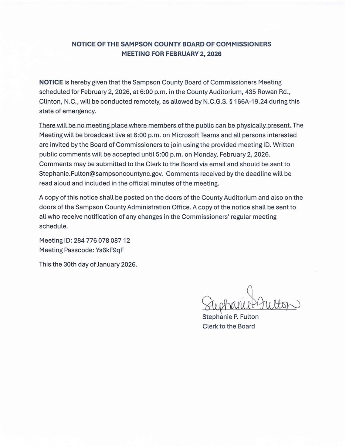 Notice of Remote Meeting - Feb.2.2026.jpg